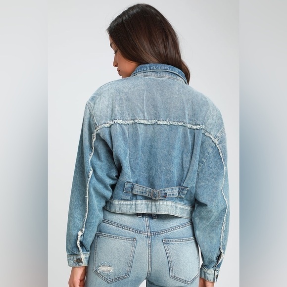 Free People Bedford Cropped Jean Jacket - Picture 9 of 10